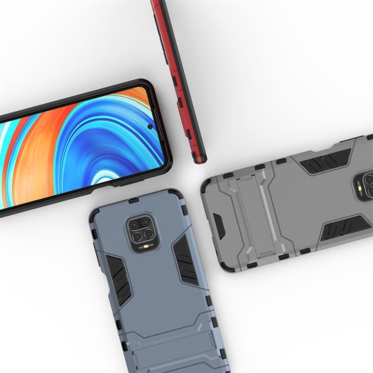 Shockproof PC + TPU Protective Case with Invisible Holder, For Xiaomi Redmi Note 9 Pro Max