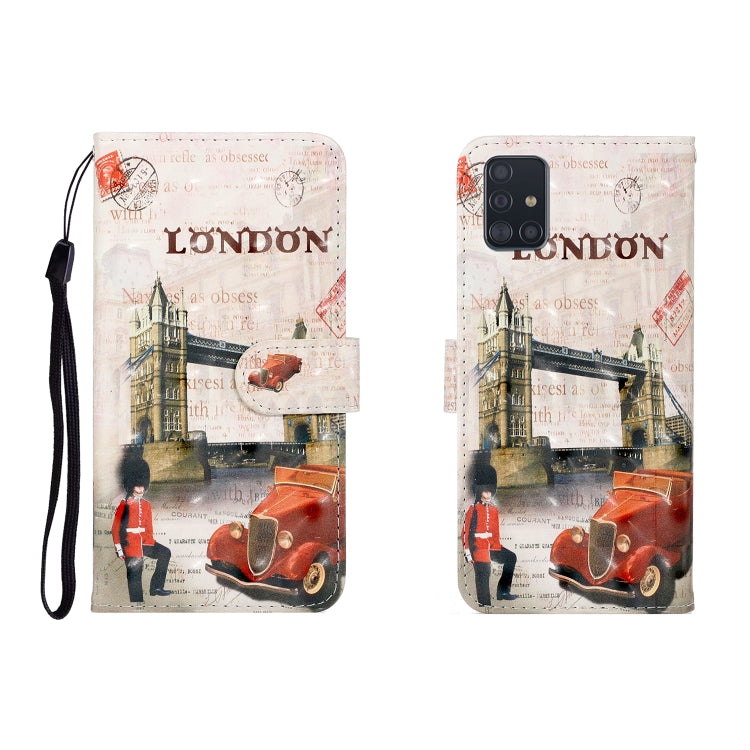 3D Colored Drawing Horizontal Flip Leather Case with Holder & Card Slot & Wallet, For Galaxy A01, For OPPO A11, For Galaxy A21, For Galaxy A41, For Galaxy A51, For Galaxy S20, For Galaxy S20 Ultra