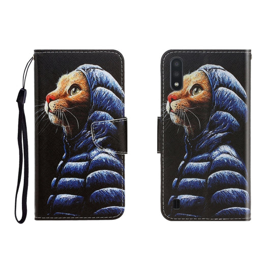 Colored Drawing Horizontal Flip Leather Case with Holder & Card Slot & Wallet