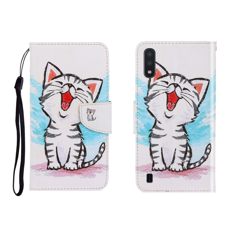 Colored Drawing Horizontal Flip Leather Case with Holder & Card Slot & Wallet, For Galaxy A01, For OPPO A11, For Galaxy A21, For Galaxy A41, For Galaxy M11, For Huawei P40 Lite
