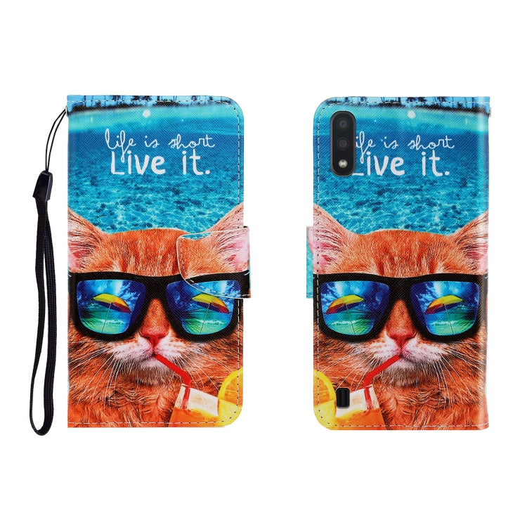 Colored Drawing Horizontal Flip Leather Case with Holder & Card Slot & Wallet, For Galaxy A01, For OPPO A11, For Galaxy A21, For Galaxy A41, For Galaxy M11, For Huawei P40 Lite