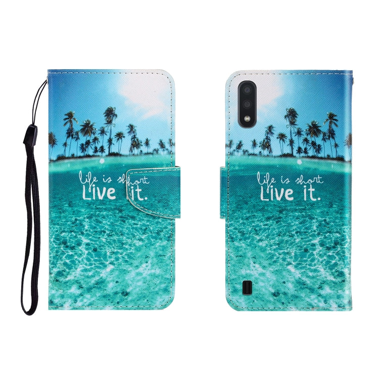 Colored Drawing Horizontal Flip Leather Case with Holder & Card Slot & Wallet, For Galaxy A01, For OPPO A11, For Galaxy A21, For Galaxy A41, For Galaxy M11, For Huawei P40 Lite