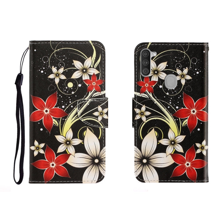 Colored Drawing Horizontal Flip Leather Case with Holder & Card Slot & Wallet, For Galaxy A01, For OPPO A11, For Galaxy A21, For Galaxy A41, For Galaxy M11, For Huawei P40 Lite