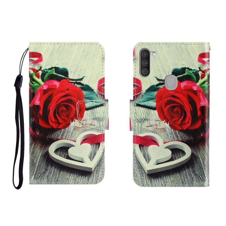 Colored Drawing Horizontal Flip Leather Case with Holder & Card Slot & Wallet, For Galaxy A01, For OPPO A11, For Galaxy A21, For Galaxy A41, For Galaxy M11, For Huawei P40 Lite
