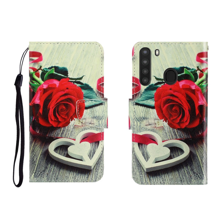 Colored Drawing Horizontal Flip Leather Case with Holder & Card Slot & Wallet, For Galaxy A01, For OPPO A11, For Galaxy A21, For Galaxy A41, For Galaxy M11, For Huawei P40 Lite