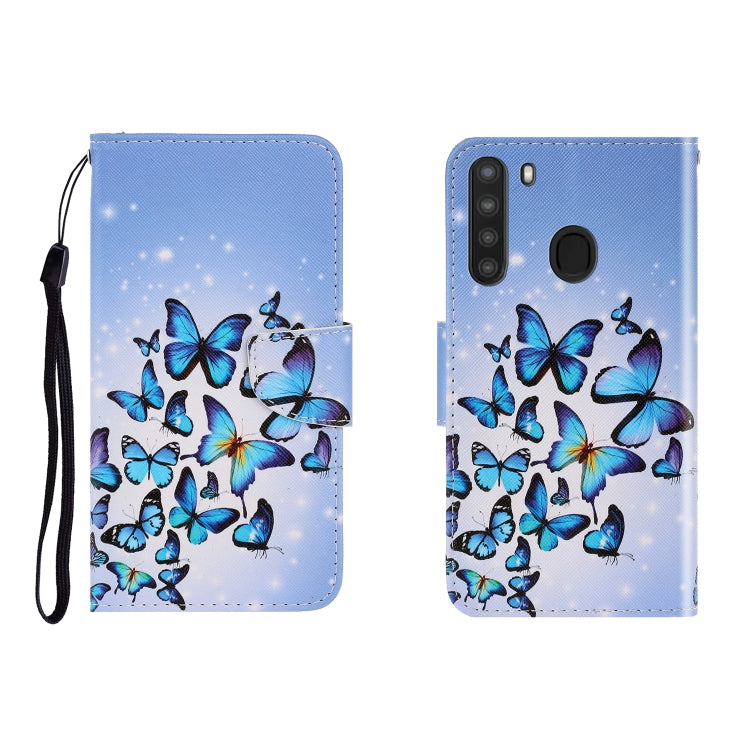 Colored Drawing Horizontal Flip Leather Case with Holder & Card Slot & Wallet, For Galaxy A01, For OPPO A11, For Galaxy A21, For Galaxy A41, For Galaxy M11, For Huawei P40 Lite