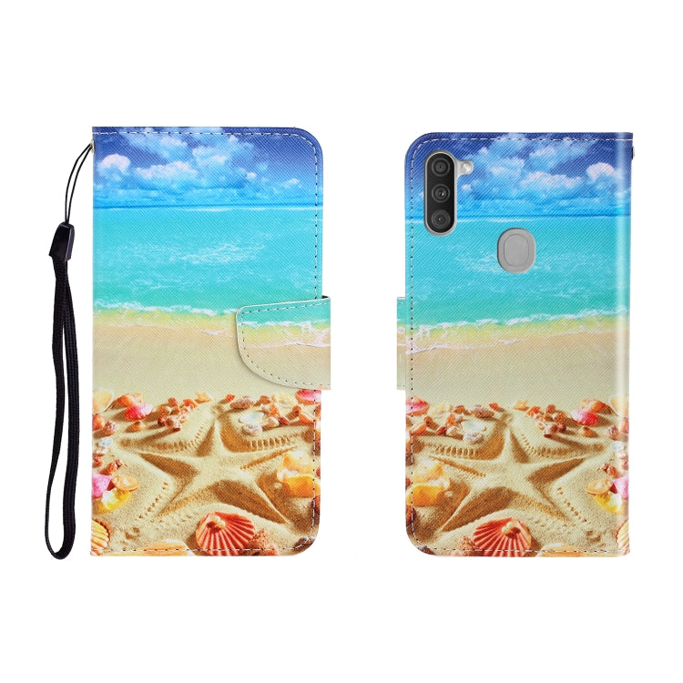 Colored Drawing Horizontal Flip Leather Case with Holder & Card Slot & Wallet, For Galaxy A01, For OPPO A11, For Galaxy A21, For Galaxy A41, For Galaxy M11, For Huawei P40 Lite