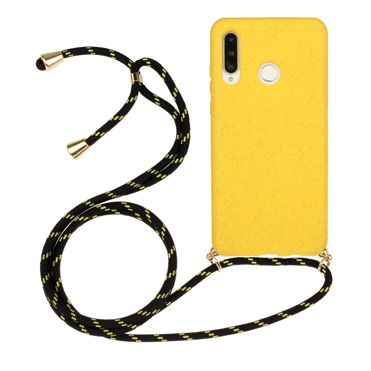 Wheat Straw Material + TPU Protective Case with Lanyard, For Huawei P30 Lite, For Huawei P30 Pro, For Galaxy S20 Plus, For Samsung Galaxy S10, For Samsung Galaxy S10 Plus, For Samsung Galaxy S10e, For Samsung Galaxy S20, For Samsung Galaxy S20 Plus����...