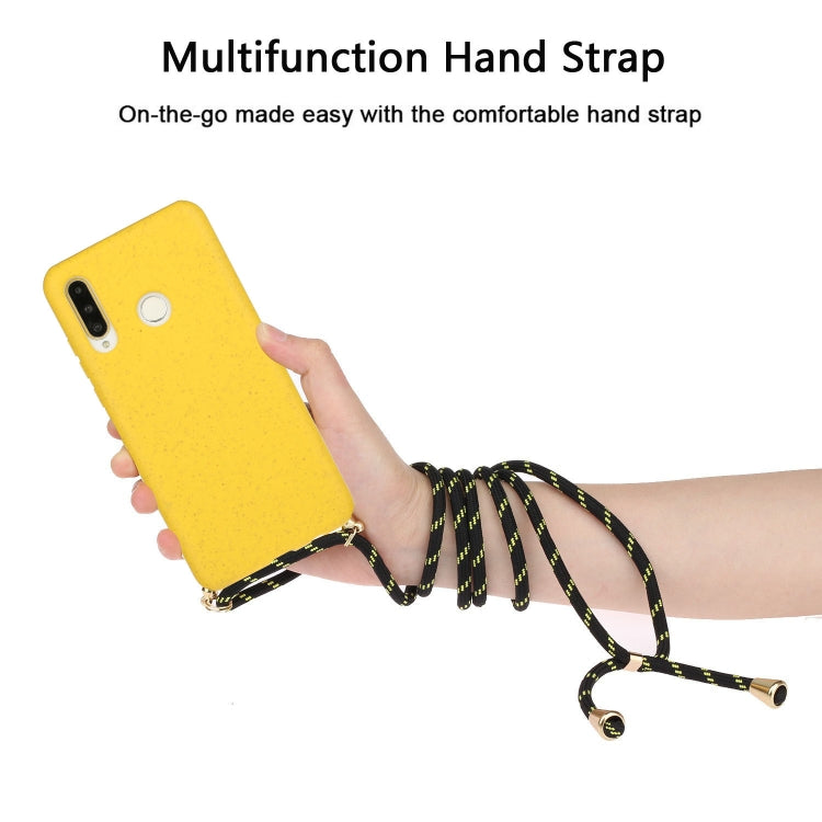 Wheat Straw Material + TPU Protective Case with Lanyard, For Huawei P30 Lite, For Huawei P30 Pro, For Galaxy S20 Plus, For Samsung Galaxy S10, For Samsung Galaxy S10 Plus, For Samsung Galaxy S10e, For Samsung Galaxy S20, For Samsung Galaxy S20 Plus����...