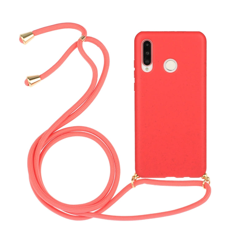 Wheat Straw Material + TPU Protective Case with Lanyard, For Huawei P30 Lite, For Huawei P30 Pro, For Galaxy S20 Plus, For Samsung Galaxy S10, For Samsung Galaxy S10 Plus, For Samsung Galaxy S10e, For Samsung Galaxy S20, For Samsung Galaxy S20 Plus����...