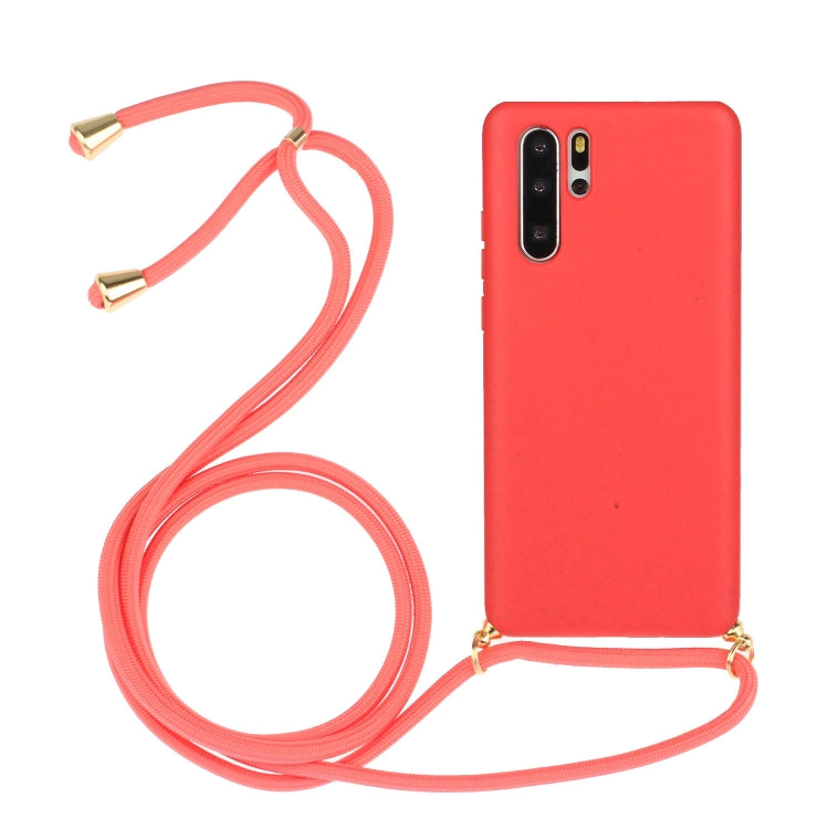 Wheat Straw Material + TPU Protective Case with Lanyard, For Huawei P30 Lite, For Huawei P30 Pro, For Galaxy S20 Plus, For Samsung Galaxy S10, For Samsung Galaxy S10 Plus, For Samsung Galaxy S10e, For Samsung Galaxy S20, For Samsung Galaxy S20 Plus����...