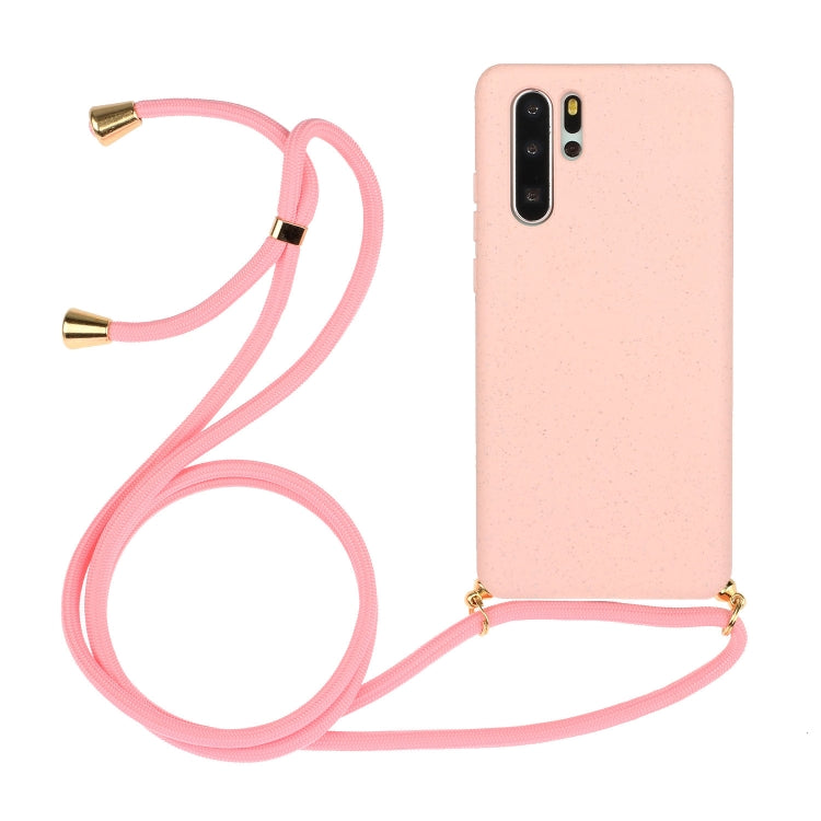Wheat Straw Material + TPU Protective Case with Lanyard, For Huawei P30 Lite, For Huawei P30 Pro, For Galaxy S20 Plus, For Samsung Galaxy S10, For Samsung Galaxy S10 Plus, For Samsung Galaxy S10e, For Samsung Galaxy S20, For Samsung Galaxy S20 Plus����...