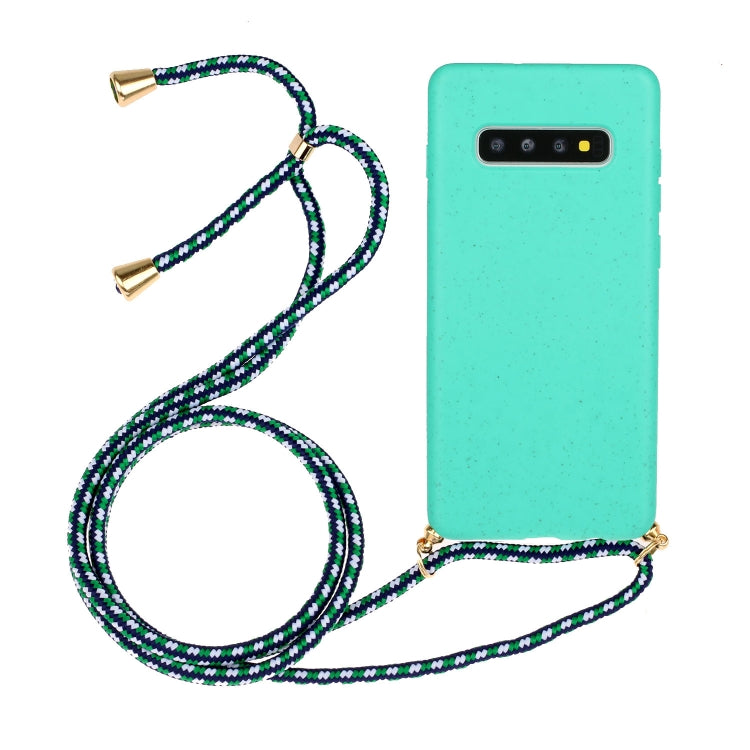 Wheat Straw Material + TPU Protective Case with Lanyard, For Huawei P30 Lite, For Huawei P30 Pro, For Galaxy S20 Plus, For Samsung Galaxy S10, For Samsung Galaxy S10 Plus, For Samsung Galaxy S10e, For Samsung Galaxy S20, For Samsung Galaxy S20 Plus����...