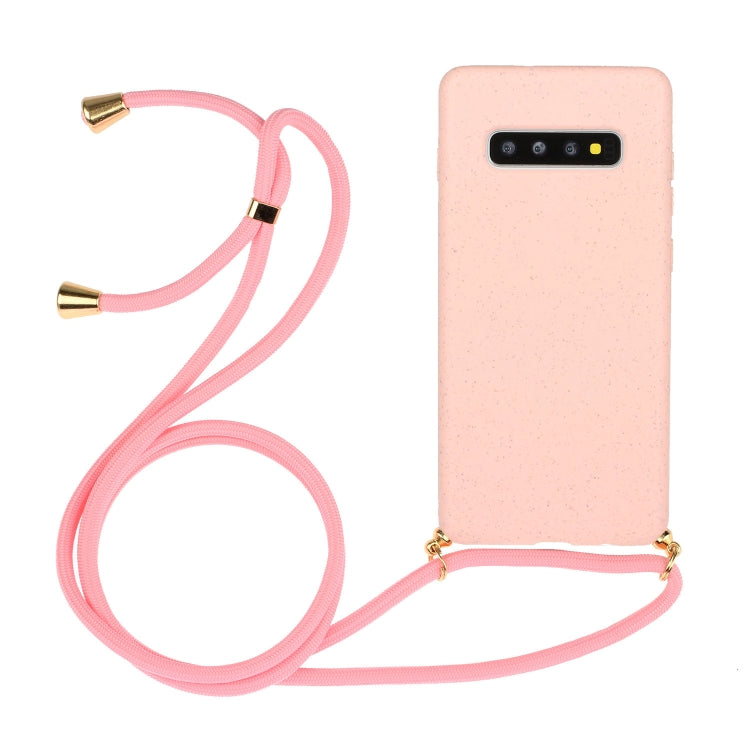 Wheat Straw Material + TPU Protective Case with Lanyard, For Huawei P30 Lite, For Huawei P30 Pro, For Galaxy S20 Plus, For Samsung Galaxy S10, For Samsung Galaxy S10 Plus, For Samsung Galaxy S10e, For Samsung Galaxy S20, For Samsung Galaxy S20 Plus����...