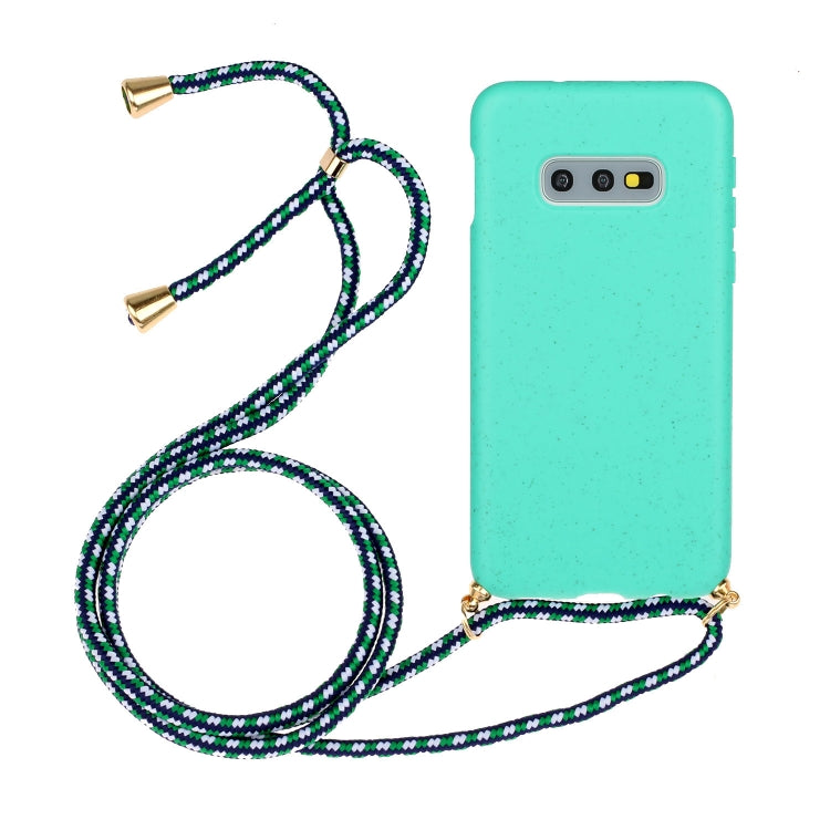Wheat Straw Material + TPU Protective Case with Lanyard, For Huawei P30 Lite, For Huawei P30 Pro, For Galaxy S20 Plus, For Samsung Galaxy S10, For Samsung Galaxy S10 Plus, For Samsung Galaxy S10e, For Samsung Galaxy S20, For Samsung Galaxy S20 Plus����...