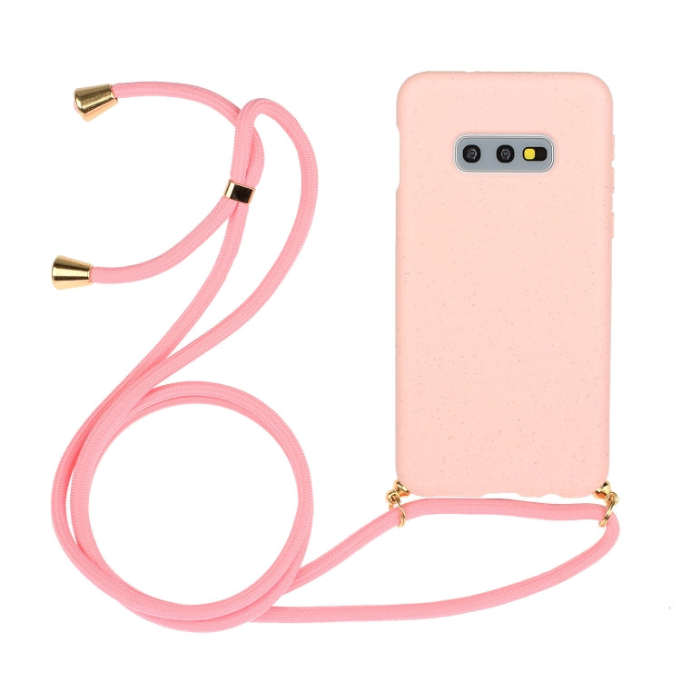 Wheat Straw Material + TPU Protective Case with Lanyard, For Huawei P30 Lite, For Huawei P30 Pro, For Galaxy S20 Plus, For Samsung Galaxy S10, For Samsung Galaxy S10 Plus, For Samsung Galaxy S10e, For Samsung Galaxy S20, For Samsung Galaxy S20 Plus����...