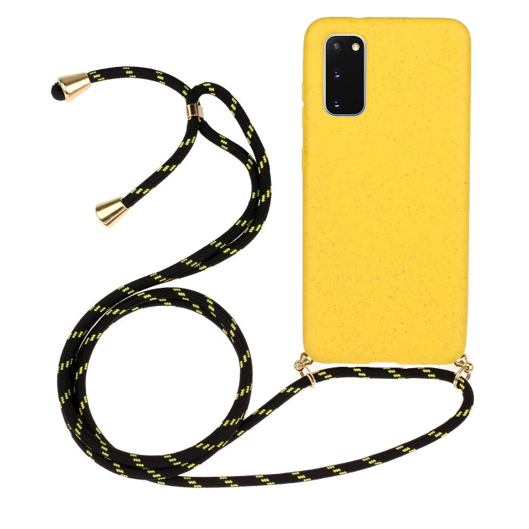 Wheat Straw Material + TPU Protective Case with Lanyard, For Huawei P30 Lite, For Huawei P30 Pro, For Galaxy S20 Plus, For Samsung Galaxy S10, For Samsung Galaxy S10 Plus, For Samsung Galaxy S10e, For Samsung Galaxy S20, For Samsung Galaxy S20 Plus����...