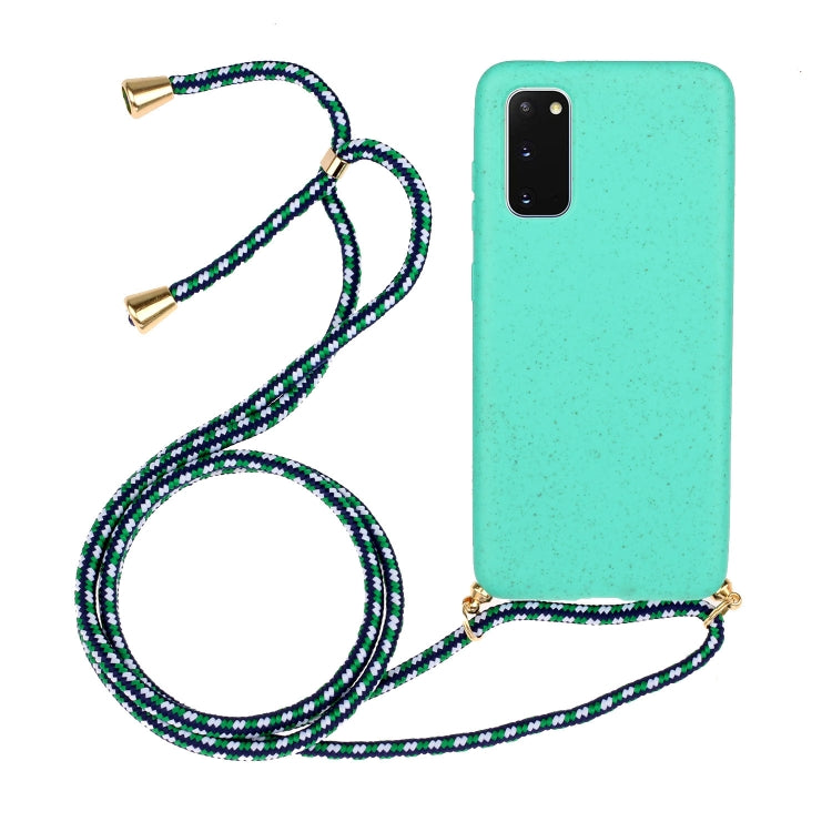 Wheat Straw Material + TPU Protective Case with Lanyard, For Huawei P30 Lite, For Huawei P30 Pro, For Galaxy S20 Plus, For Samsung Galaxy S10, For Samsung Galaxy S10 Plus, For Samsung Galaxy S10e, For Samsung Galaxy S20, For Samsung Galaxy S20 Plus����...