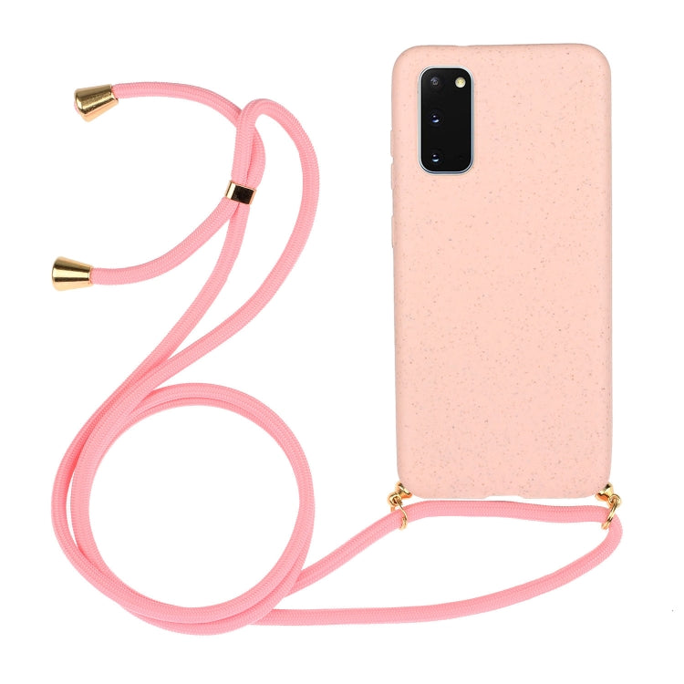 Wheat Straw Material + TPU Protective Case with Lanyard, For Huawei P30 Lite, For Huawei P30 Pro, For Galaxy S20 Plus, For Samsung Galaxy S10, For Samsung Galaxy S10 Plus, For Samsung Galaxy S10e, For Samsung Galaxy S20, For Samsung Galaxy S20 Plus����...