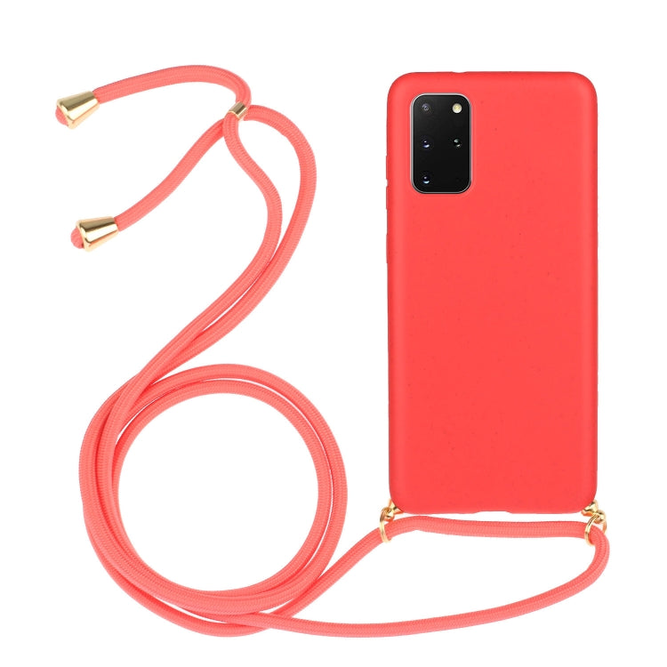Wheat Straw Material + TPU Protective Case with Lanyard, For Huawei P30 Lite, For Huawei P30 Pro, For Galaxy S20 Plus, For Samsung Galaxy S10, For Samsung Galaxy S10 Plus, For Samsung Galaxy S10e, For Samsung Galaxy S20, For Samsung Galaxy S20 Plus����...