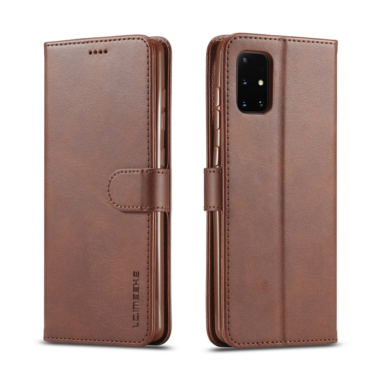 LC.IMEEKE Calf Texture Horizontal Flip Leather Case, with Holder & Card Slots & Wallet & Photo Frame, For Galaxy A41