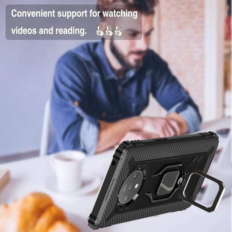 Carbon Fiber Protective Case with 360 Degree Rotating Ring Holder, For OnePlus 7T, For Galaxy M20, For OPPO A5(2020), For OPPO A9(2020) /  A11X, For OPPO Realme X2, For OPPO Realme 5S, For Xiaomi Redmi 8A / 8A Dual, For Huawei Nova 5i / P20 Lite(2019)�...