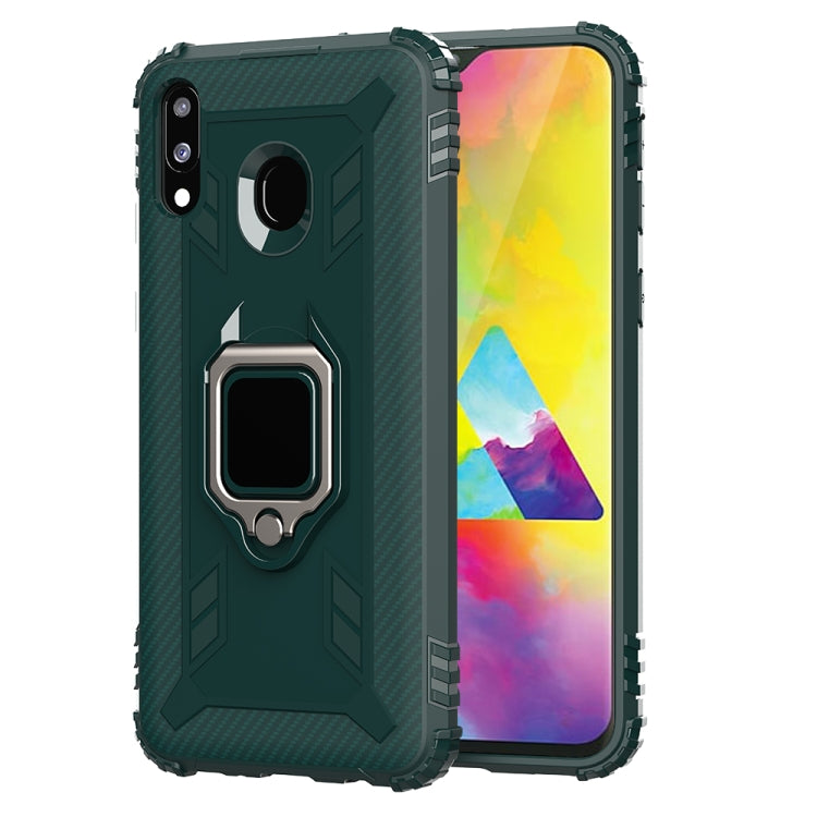 Carbon Fiber Protective Case with 360 Degree Rotating Ring Holder, For OnePlus 7T, For Galaxy M20, For OPPO A5(2020), For OPPO A9(2020) /  A11X, For OPPO Realme X2, For OPPO Realme 5S, For Xiaomi Redmi 8A / 8A Dual, For Huawei Nova 5i / P20 Lite(2019)�...