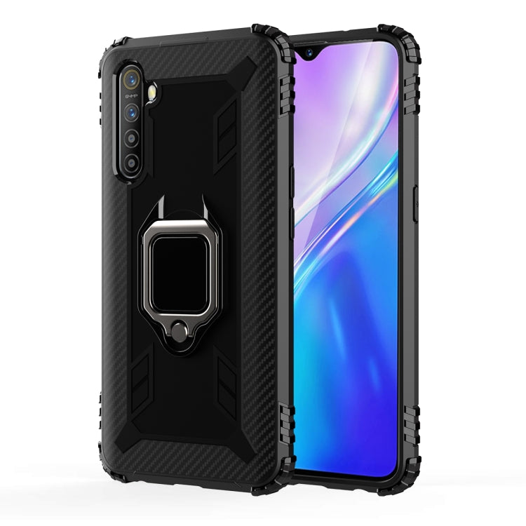 Carbon Fiber Protective Case with 360 Degree Rotating Ring Holder, For OnePlus 7T, For Galaxy M20, For OPPO A5(2020), For OPPO A9(2020) /  A11X, For OPPO Realme X2, For OPPO Realme 5S, For Xiaomi Redmi 8A / 8A Dual, For Huawei Nova 5i / P20 Lite(2019)�...