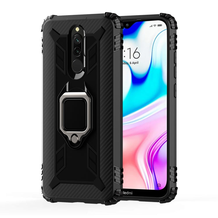 Carbon Fiber Protective Case with 360 Degree Rotating Ring Holder, For OnePlus 7T, For Galaxy M20, For OPPO A5(2020), For OPPO A9(2020) /  A11X, For OPPO Realme X2, For OPPO Realme 5S, For Xiaomi Redmi 8A / 8A Dual, For Huawei Nova 5i / P20 Lite(2019)�...