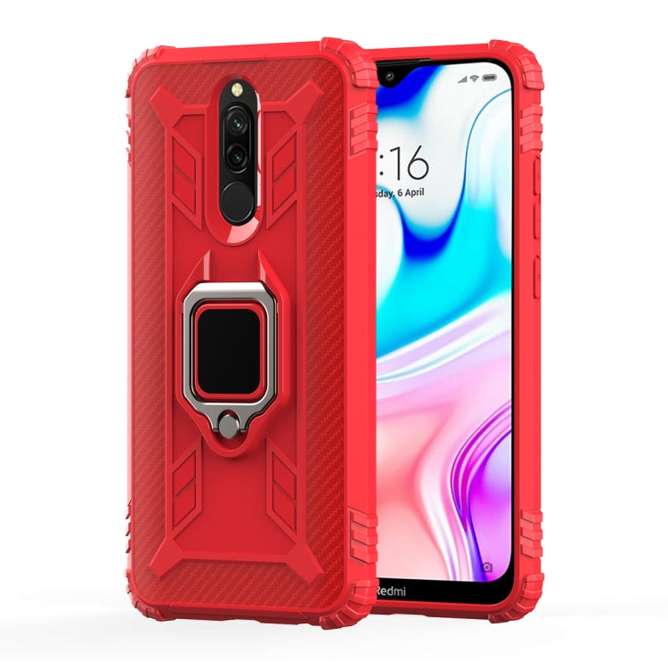 Carbon Fiber Protective Case with 360 Degree Rotating Ring Holder, For OnePlus 7T, For Galaxy M20, For OPPO A5(2020), For OPPO A9(2020) /  A11X, For OPPO Realme X2, For OPPO Realme 5S, For Xiaomi Redmi 8A / 8A Dual, For Huawei Nova 5i / P20 Lite(2019)�...