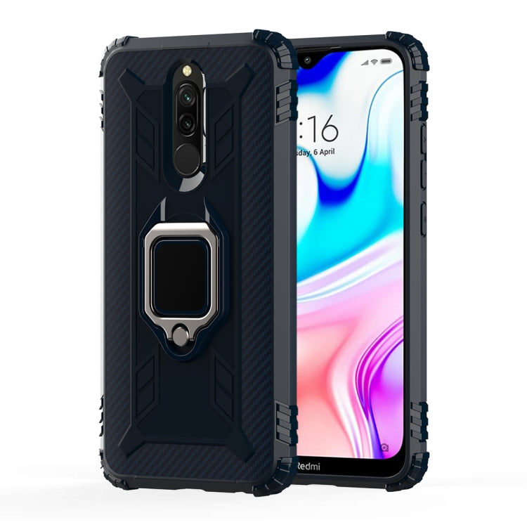 Carbon Fiber Protective Case with 360 Degree Rotating Ring Holder, For OnePlus 7T, For Galaxy M20, For OPPO A5(2020), For OPPO A9(2020) /  A11X, For OPPO Realme X2, For OPPO Realme 5S, For Xiaomi Redmi 8A / 8A Dual, For Huawei Nova 5i / P20 Lite(2019)�...