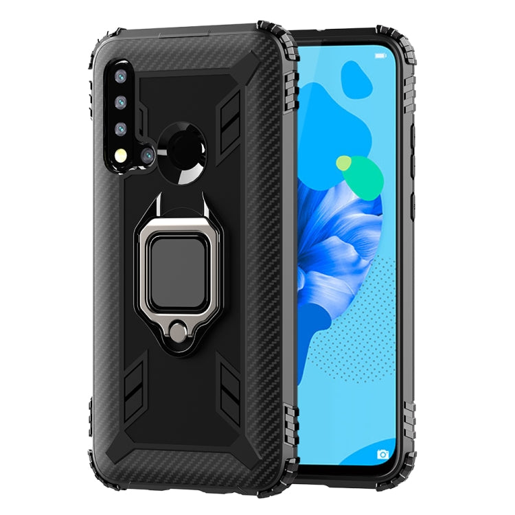 Carbon Fiber Protective Case with 360 Degree Rotating Ring Holder, For OnePlus 7T, For Galaxy M20, For OPPO A5(2020), For OPPO A9(2020) /  A11X, For OPPO Realme X2, For OPPO Realme 5S, For Xiaomi Redmi 8A / 8A Dual, For Huawei Nova 5i / P20 Lite(2019)�...