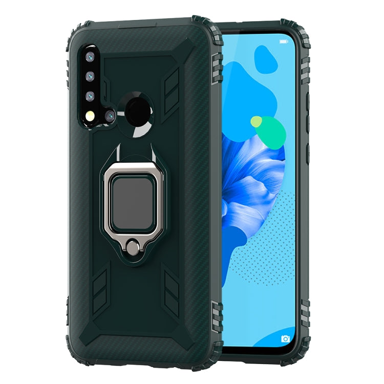 Carbon Fiber Protective Case with 360 Degree Rotating Ring Holder, For OnePlus 7T, For Galaxy M20, For OPPO A5(2020), For OPPO A9(2020) /  A11X, For OPPO Realme X2, For OPPO Realme 5S, For Xiaomi Redmi 8A / 8A Dual, For Huawei Nova 5i / P20 Lite(2019)�...
