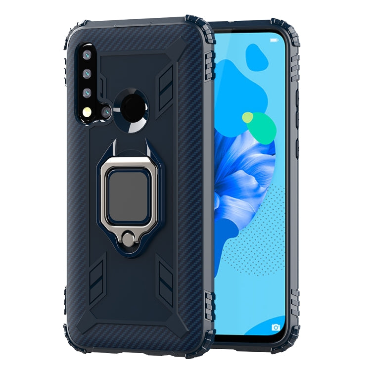 Carbon Fiber Protective Case with 360 Degree Rotating Ring Holder, For OnePlus 7T, For Galaxy M20, For OPPO A5(2020), For OPPO A9(2020) /  A11X, For OPPO Realme X2, For OPPO Realme 5S, For Xiaomi Redmi 8A / 8A Dual, For Huawei Nova 5i / P20 Lite(2019)�...