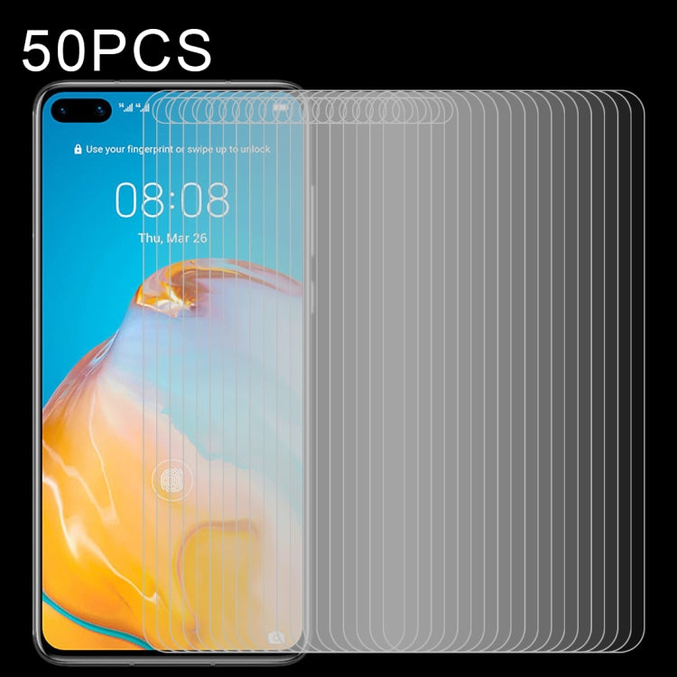 50 PCS 0.26mm 9H Surface Hardness 2.5D Explosion-proof Tempered Glass Non-full Screen Film, For Huawei P40, For Huawei P40 Lite, For Huawei Y7p, For Huawei Nova 6se, For Huawei Nova 7i, For Huawei Y6s, For Huawei Y9s, For Huawei Honor V30��������������...