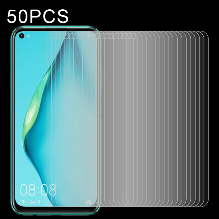 50 PCS 0.26mm 9H Surface Hardness 2.5D Explosion-proof Tempered Glass Non-full Screen Film, For Huawei P40, For Huawei P40 Lite, For Huawei Y7p, For Huawei Nova 6se, For Huawei Nova 7i, For Huawei Y6s, For Huawei Y9s, For Huawei Honor V30��������������...
