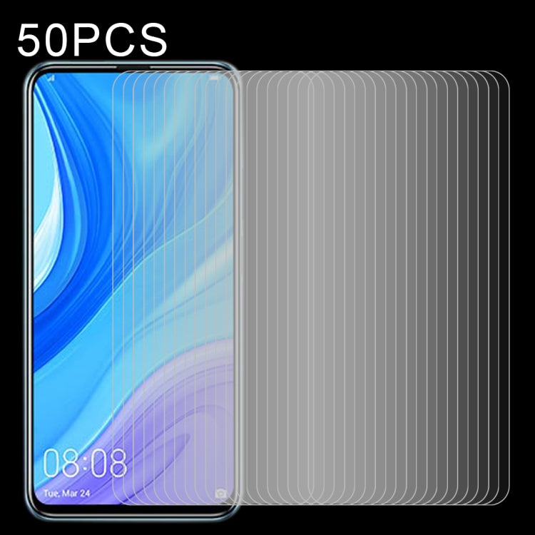 50 PCS 0.26mm 9H Surface Hardness 2.5D Explosion-proof Tempered Glass Non-full Screen Film, For Huawei P40, For Huawei P40 Lite, For Huawei Y7p, For Huawei Nova 6se, For Huawei Nova 7i, For Huawei Y6s, For Huawei Y9s, For Huawei Honor V30��������������...