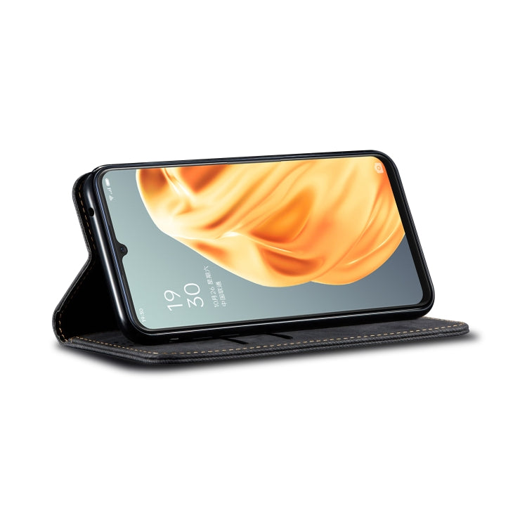 Denim Texture Casual Style Horizontal Flip Leather Case with Holder & Card Slots & Wallet, For OPPO A8 / A31 (2020), For OPPO A91 / F15 / Reno 3, For OPPO Find X2, For OPPO Find X2 Pro, For OPPO Realme X50, For OPPO Realme X50 Pro, For OPPO Realme 6 Pr...
