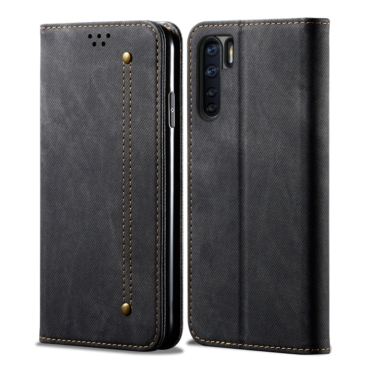Denim Texture Casual Style Horizontal Flip Leather Case with Holder & Card Slots & Wallet, For OPPO A8 / A31 (2020), For OPPO A91 / F15 / Reno 3, For OPPO Find X2, For OPPO Find X2 Pro, For OPPO Realme X50, For OPPO Realme X50 Pro, For OPPO Realme 6 Pr...