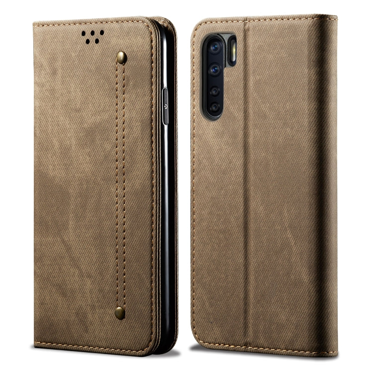 Denim Texture Casual Style Horizontal Flip Leather Case with Holder & Card Slots & Wallet, For OPPO A8 / A31 (2020), For OPPO A91 / F15 / Reno 3, For OPPO Find X2, For OPPO Find X2 Pro, For OPPO Realme X50, For OPPO Realme X50 Pro, For OPPO Realme 6 Pr...