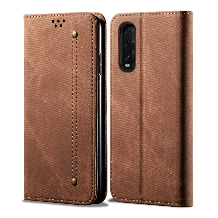 Denim Texture Casual Style Horizontal Flip Leather Case with Holder & Card Slots & Wallet, For OPPO A8 / A31 (2020), For OPPO A91 / F15 / Reno 3, For OPPO Find X2, For OPPO Find X2 Pro, For OPPO Realme X50, For OPPO Realme X50 Pro, For OPPO Realme 6 Pr...