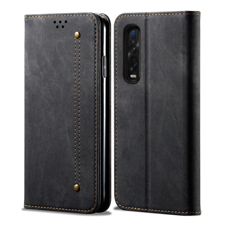 Denim Texture Casual Style Horizontal Flip Leather Case with Holder & Card Slots & Wallet, For OPPO A8 / A31 (2020), For OPPO A91 / F15 / Reno 3, For OPPO Find X2, For OPPO Find X2 Pro, For OPPO Realme X50, For OPPO Realme X50 Pro, For OPPO Realme 6 Pr...