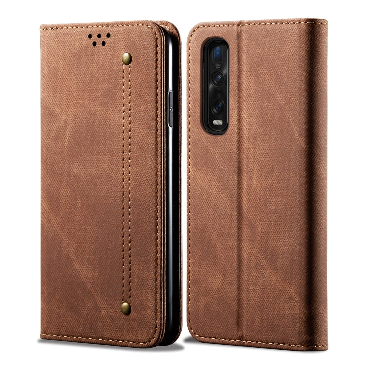Denim Texture Casual Style Horizontal Flip Leather Case with Holder & Card Slots & Wallet, For OPPO A8 / A31 (2020), For OPPO A91 / F15 / Reno 3, For OPPO Find X2, For OPPO Find X2 Pro, For OPPO Realme X50, For OPPO Realme X50 Pro, For OPPO Realme 6 Pr...