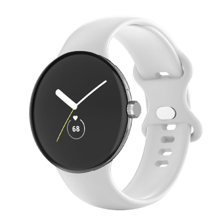 For Google Pixel Watch Single Color Silicone Watch Band, Man, Women