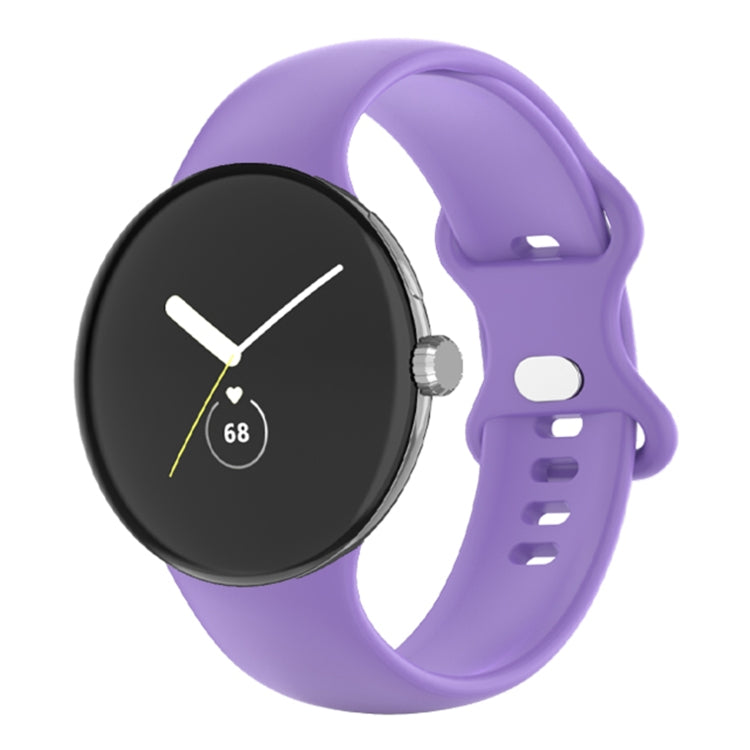 For Google Pixel Watch Single Color Silicone Watch Band, Man, Women