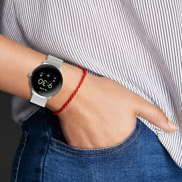 Milanese Stainless Steel Metal Watch Band, For Google Pixel Watch