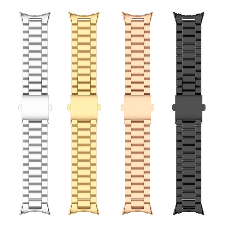 Three Strains Stainless Steel Metal Watch Band, For Google Pixel Watch