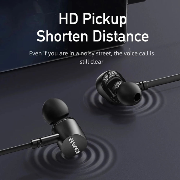 awei TC-7 1.2m Mini Stereo In-ear Earphones, TC-7