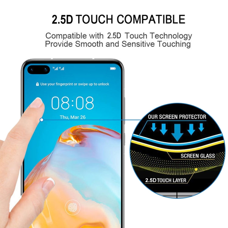 25 PCS 9H Surface Hardness 2.5D Full Glue Full Screen Tempered Glass Film, For Huawei P40, For Huawei P40 Lite, For Huawei Y7p 2020, For Huawei Nova 6se, For Huawei Y6s, For Huawei Y9s, For Huawei P Smart Pro 2019, For Huawei P Smart 2020��������������...