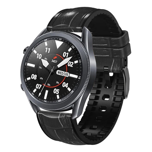 Bamboo Joint Texture Silicone Leather Watch Band